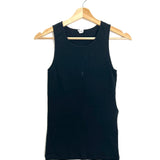 Black CASSANDRE Ribbed Wool Tank Top / SAINT LAURENT - Size S
