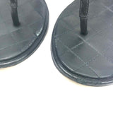 Black CC Embellished Thong Sandals / CHANEL - Size 37