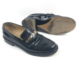 Black CC Logo Patent Leather Loafers / CHANEL - Size 39.5