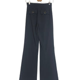 Black CELANA Pleated Tailored Pants / ELISABETTA FRANCHI - Size 40