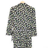 Black Celeste Banding Berlin Meadow Green Chain Romper / DIANE VON FURSTENBERG - Size 4