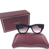 Black CHELSEA Square Frame Acetate Sunglasses / JACQUES MARIE MAGE