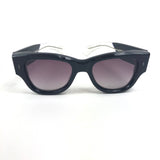 Black CHELSEA Square Frame Acetate Sunglasses / JACQUES MARIE MAGE
