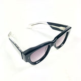 Black CHELSEA Square Frame Acetate Sunglasses / JACQUES MARIE MAGE