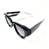 Black CHELSEA Square Frame Acetate Sunglasses / JACQUES MARIE MAGE