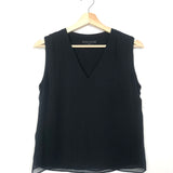 Black Chiffon Sleeveless Top / ALICE + OLIVIA - Size S