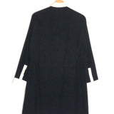 Black Collared Velvet Mini Dress / GERARD DAREL - Size 38