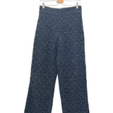 Black Cotton-Blend Guipure Lace Pants / SEZANE - Size 38