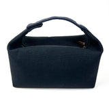 Black Cotton Canvas Bride-a-Brac Vanity Case / HERMES
