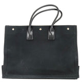 Black Cotton NOE Rive Gauche Tote Bag / SAINT LAURENT