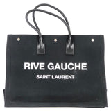 Black Cotton NOE Rive Gauche Tote Bag / SAINT LAURENT
