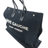 Black Cotton NOE Rive Gauche Tote Bag / SAINT LAURENT