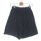 Black Cotton Shorts - One Size