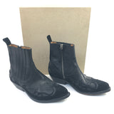 Black Cowbow Ankle Boots with Black Suede Panel / GOLDEN GOOSE - Size 37