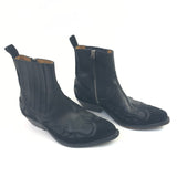 Black Cowbow Ankle Boots with Black Suede Panel / GOLDEN GOOSE - Size 37
