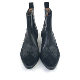 Black Cowbow Ankle Boots with Black Suede Panel / GOLDEN GOOSE - Size 37