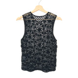 Black Crochet Sleeveless KAME Tank Top / CHRISTIAN WIJNANTS - Size M