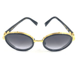 Black CROISSY Round Frame Sunglasses / BALMAIN