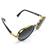 Black CROISSY Round Frame Sunglasses / BALMAIN