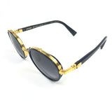 Black CROISSY Round Frame Sunglasses / BALMAIN