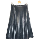 Black DAPHNE Faux Leather Pleated Skirt / PROENZA SCHOULER - Size US 6