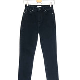 Black Denim CUTYE Cropped Slim-straight Jeans / GANNI - Size 26