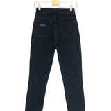 Black Denim CUTYE Cropped Slim-straight Jeans / GANNI - Size 26