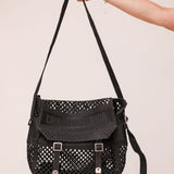 Black DIORCAMP Mesh Messenger Bag / DIOR