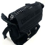 Black DIORCAMP Mesh Messenger Bag / DIOR