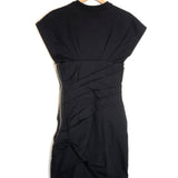 Black Draped Bustier Side Zip T-shirt Mini Dress / ALEXANDER WANG - Size US 2