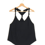 Black ELODY Jersey Knotted Tank Top / ISABEL MARANT - Size 36