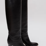 Black EVE Leather Knee-length Boots / CHLOE - Size 38