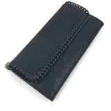 Black FALABELLA CONTINENTAL Faux-Leather Wallet / STELLA MCCARTNEY