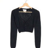 Black FAUZIA Wool Blend Cropped Cardigan / BA&SH - Size 0