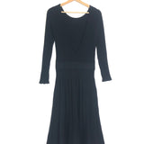 Black FLORA Long Sleeves Midi Dress / SEZANE - Size M