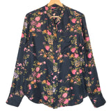 Black Floral Printed Silk Blouse / ISABEL MARANT - Size 38