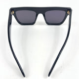 Black Frame and Gold Star Side Details Square Sunglasses / GOLDEN GOOSE