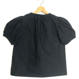 Black FRANCES Cotton Poplin Top / ULLA JOHNSON - Size US 6