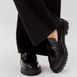 Black FREZZA Calfskin Leather Loafers / ISABEL MARANT - Size 38