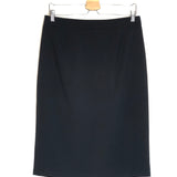 Black Front Slit Midi Skirt / THE FRANKIE SHOP - Size S