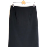 Black Front Slit Midi Skirt / THE FRANKIE SHOP - Size S