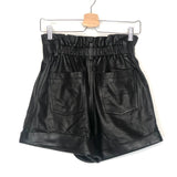 Black FUJIKA Crinkled Lambskin Shorts / IRO - Size 36