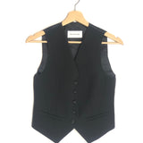 Black GELSO Fitted Waistcoat Vest / THE FRANKIE SHOP - Size XS