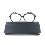 Black Geometric Aviator SL 545 Sunglasses / SAINT LAURENT