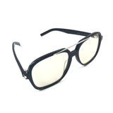 Black Geometric Aviator SL 545 Sunglasses / SAINT LAURENT