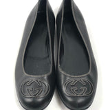 Black GG Inlerlocking Ballerina Flats / GUCCI - Size 38