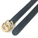 Black GG Marmont Wide Belt (4cm) / GUCCI - Size 75 CM