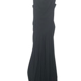 Black GINNIE Scoop Neck Draped Long Pencil Dress / VIVIENNE WESTWOOD - Size 42