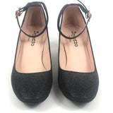 Black Glitter Electra Mary-Jane Heels / REPETTO - Size 37