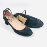 Black Glitter Electra Mary-Jane Heels / REPETTO - Size 37